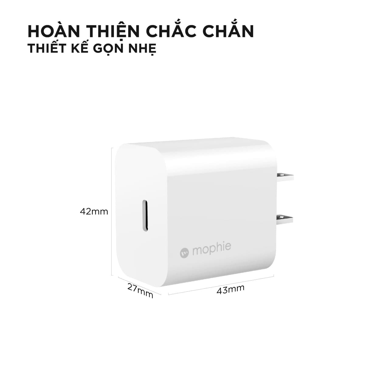 Cốc sạc nhanh Mophie 30W Type-C PD GaN