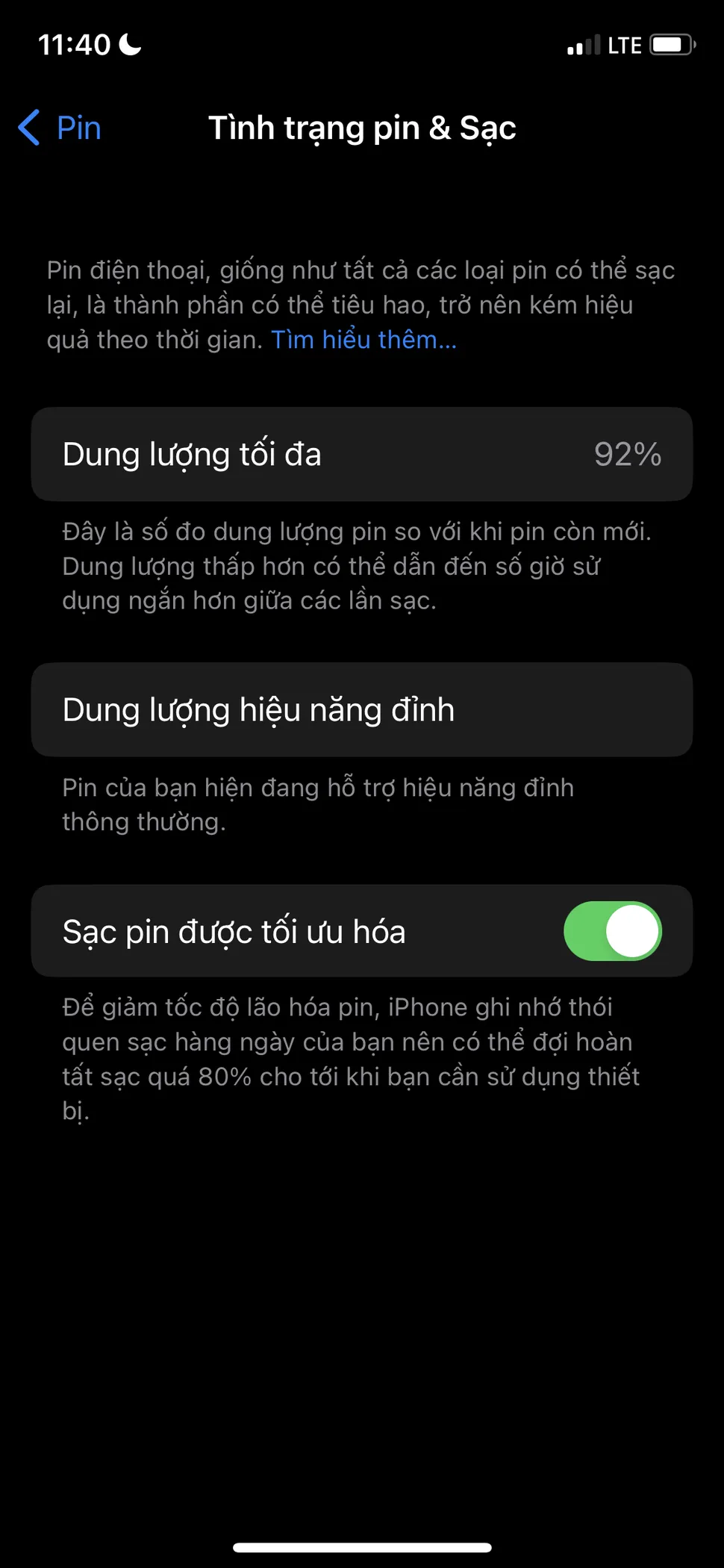 Kiểm tra dung lượng pin iPhone