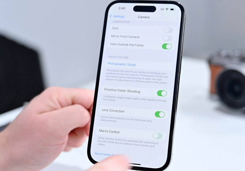 Thiết lập phần Cài đặt camera giúp bạn chụp, quay phim trên iPhone được sắc nét hơn 
