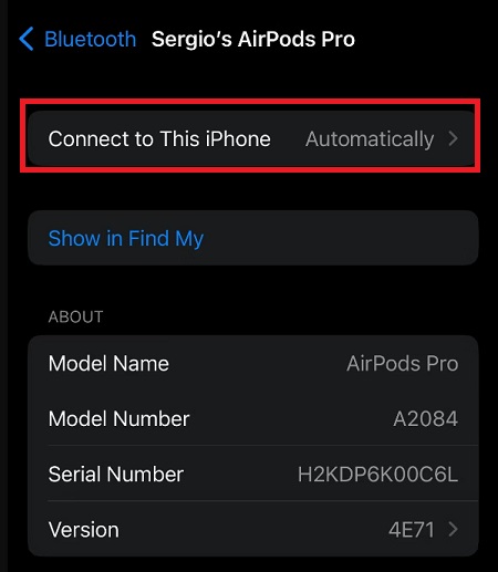 Chọn Connect to This iPhone (Kết nối với iPhone này) trên iPhone 