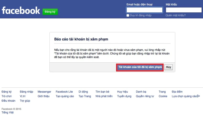 Cách lấy lại nick Facebook khi bị hack cực đơn giản