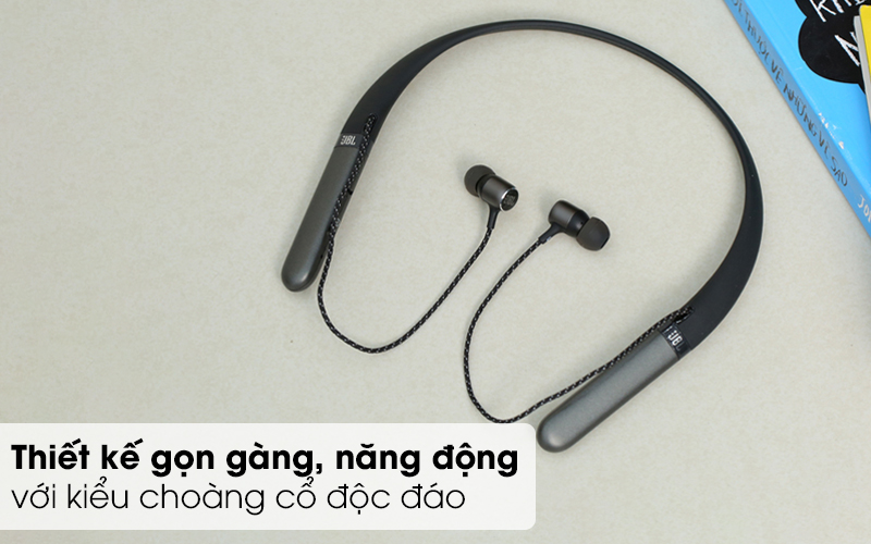 Tai nghe JBL Live 200BT thiết kế dạng vòng cổ linh hoạt, năng động