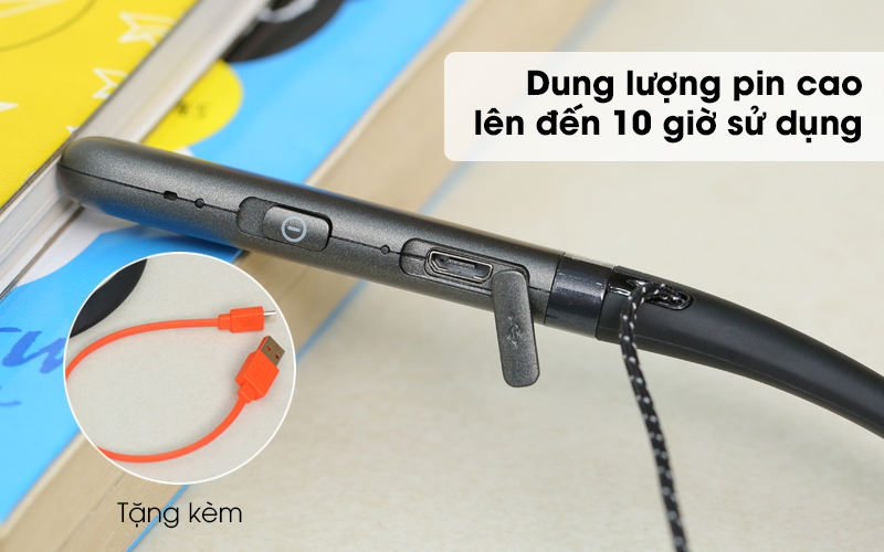 Tai nghe JBL Live 200BT dung lượng pin cao, thoải mái nghe nhạc trong 10 giờ