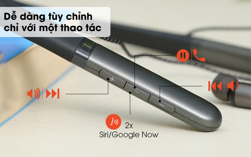 Tai nghe JBL Live 200BT trang bị các nút bấm cơ học