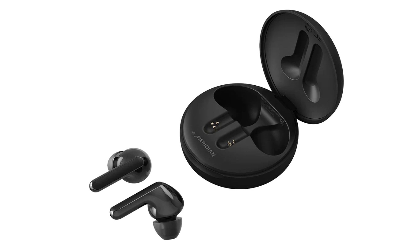 ai nghe LG Bluetooth Tone Free HBS-FN4 khả năng kháng nước tốt, thoải mái dùng khi tập thể thao, đi mưa