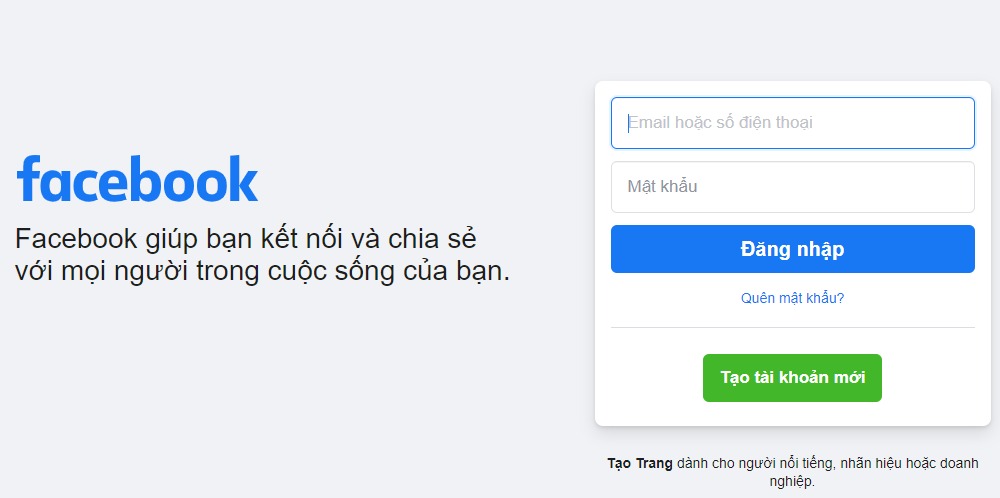 lỗi đăng nhập facebook trên iphone