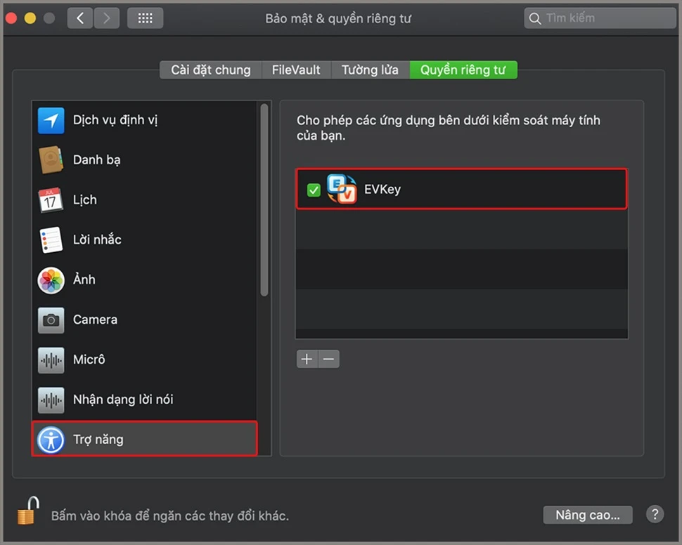Cài đặt phần mềm gõ tiếng Việt EVkey cho MacBook