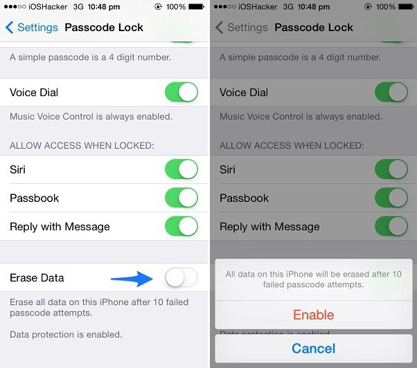 Lợi ích của công tắc tự hủy trên iPhone