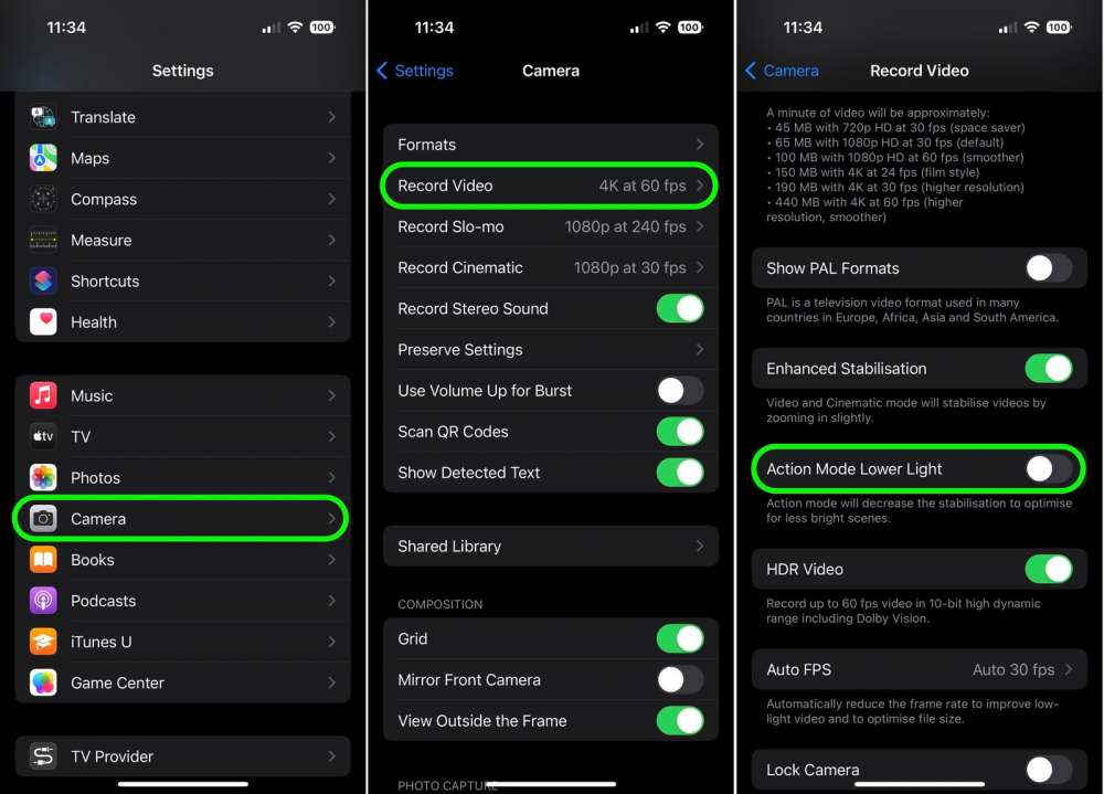 Chế độ Hành Động trên iPhone 14