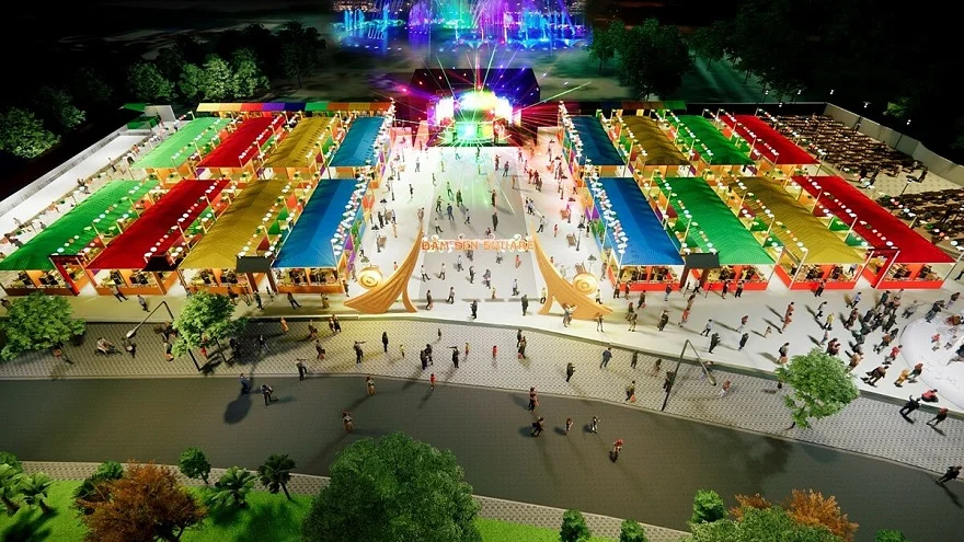 Đầm sen đêm trung thu