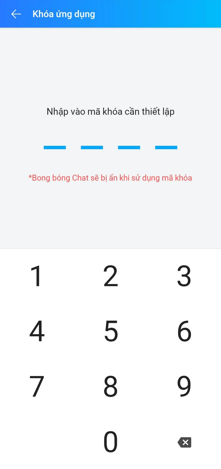 Hướng dẫn đặt ổ khóa mã cho Zalo