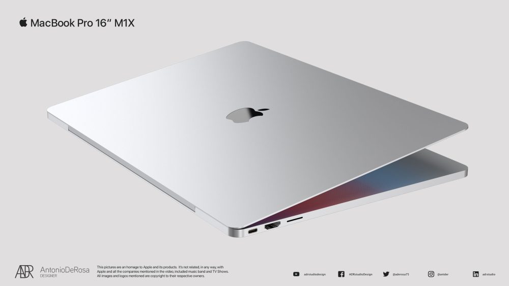 Render MacBook Pro 16 inch 2021