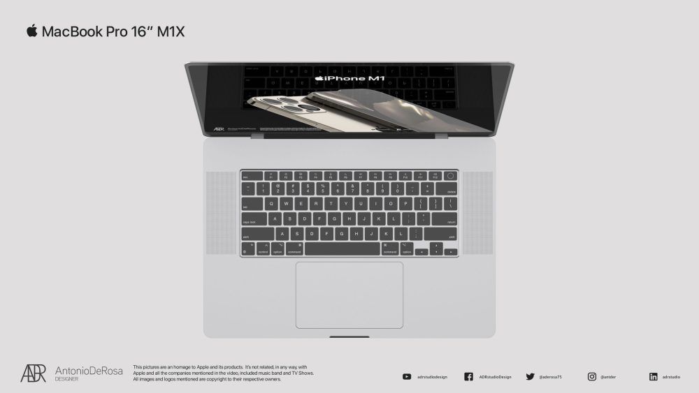 Render MacBook Pro 16 inch 2021