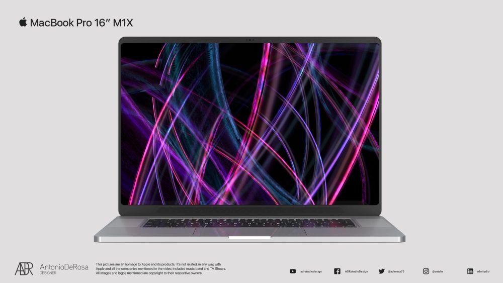 Render MacBook Pro 16 inch 2021