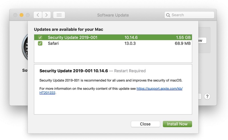 Cập nhật bảo mật trên máy mac 