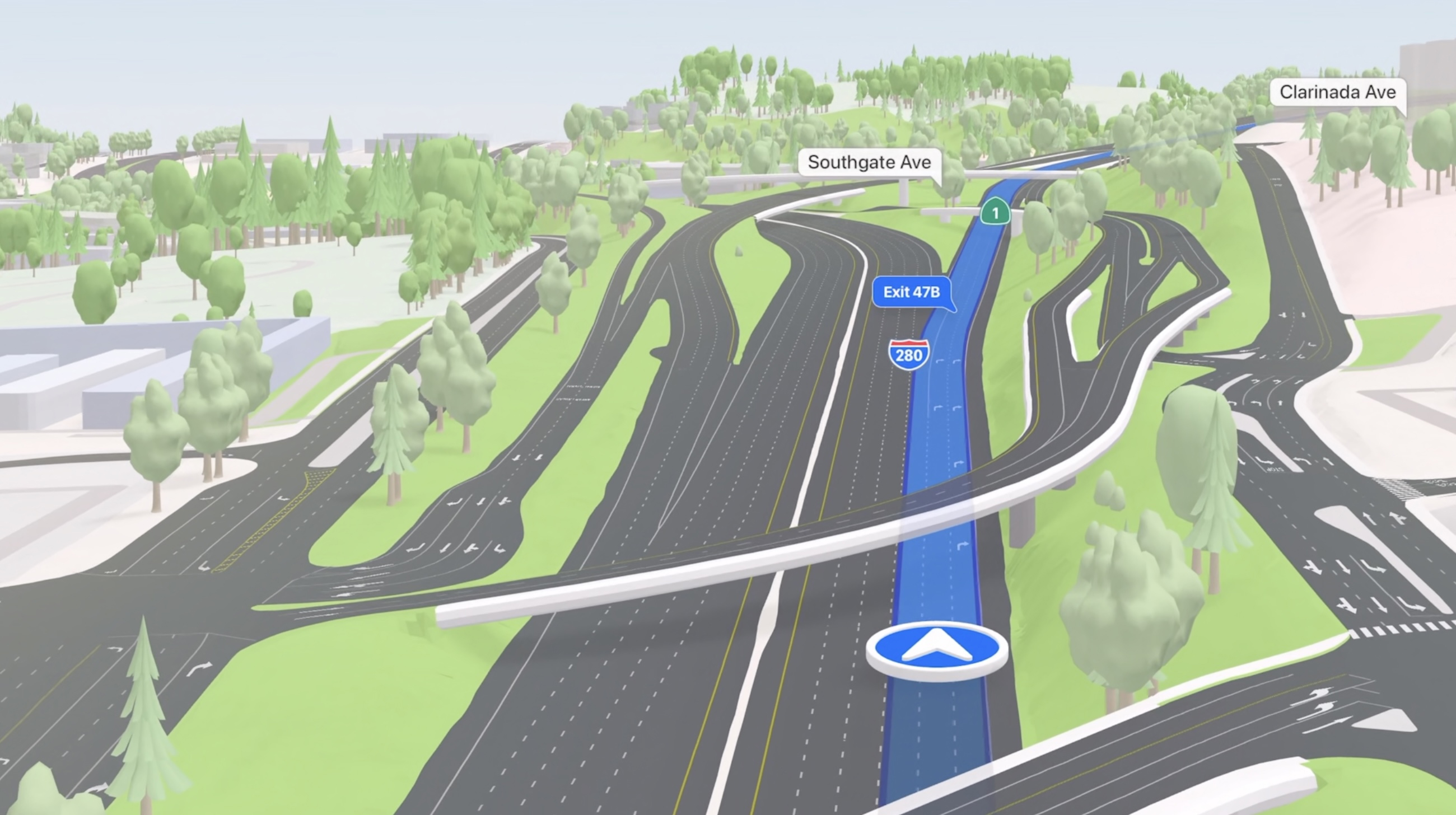 Maps của iPhone được vẽ 3D chi tiết