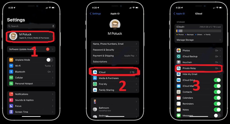 Cách ẩn địa chỉ IP bằng iCloud Private Relay trên iPhone