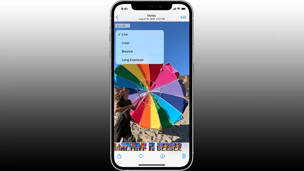 Sử dụng Live Photo phơi sáng lâu