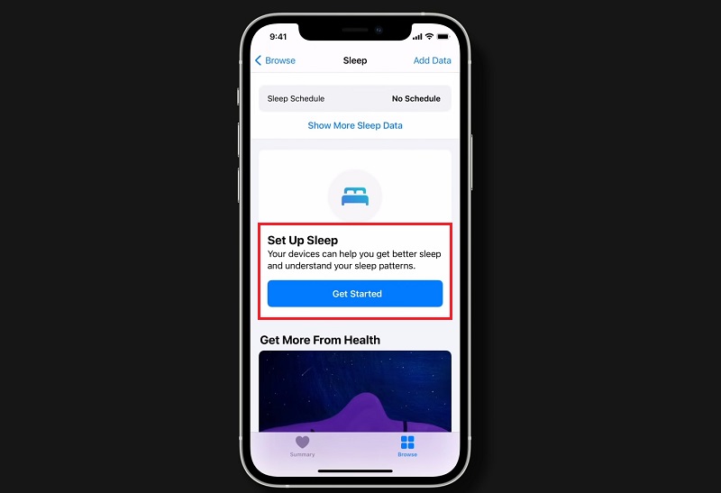 Thiết lập kế hoạch ngủ và âm thanh báo thức
