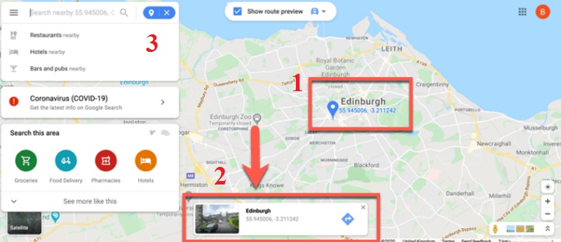 Cách ghim vị trí trên Google Maps trên máy tính
