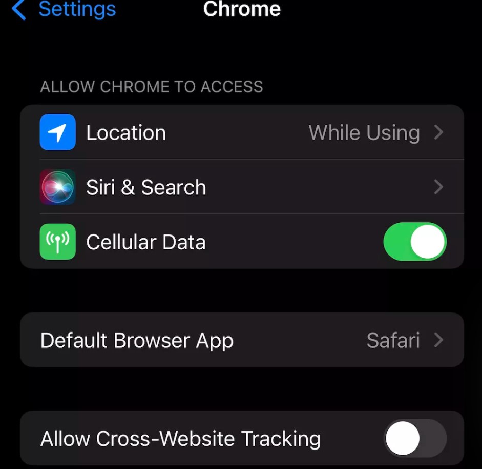 ứng dụng mặc định