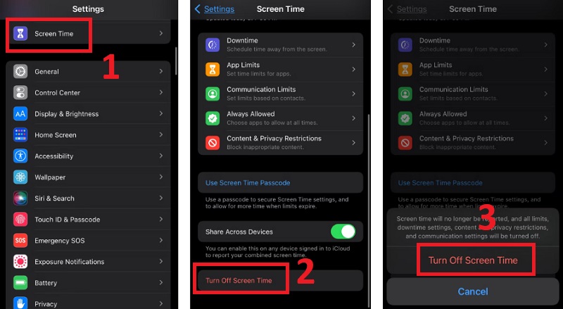 Cách reset chức năng Screen Time trên iPhone