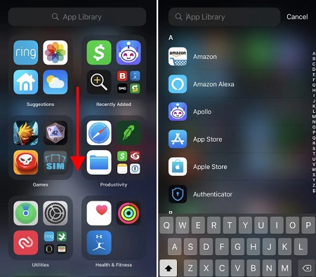 Cách tìm kiếm trong Thư viện ứng dụng
