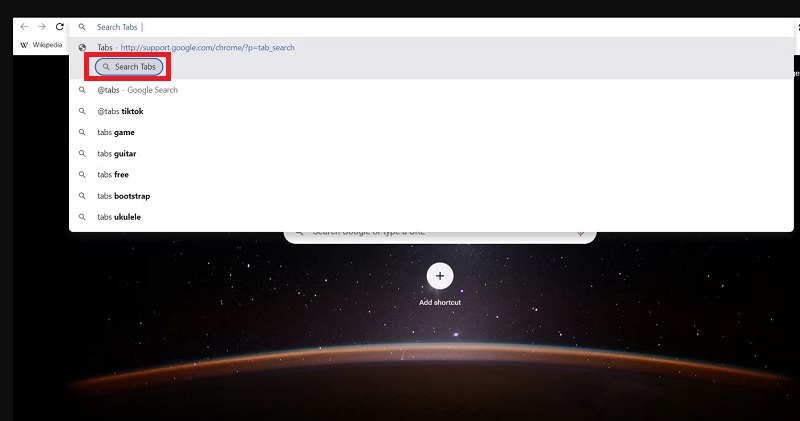 Cách tìm tab trên Chrome