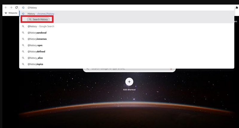Cách tìm lịch sử trên Chrome
