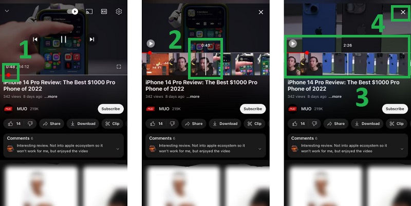 Sử dụng điện thoại để Tìm kiếm chính xác trên YouTube