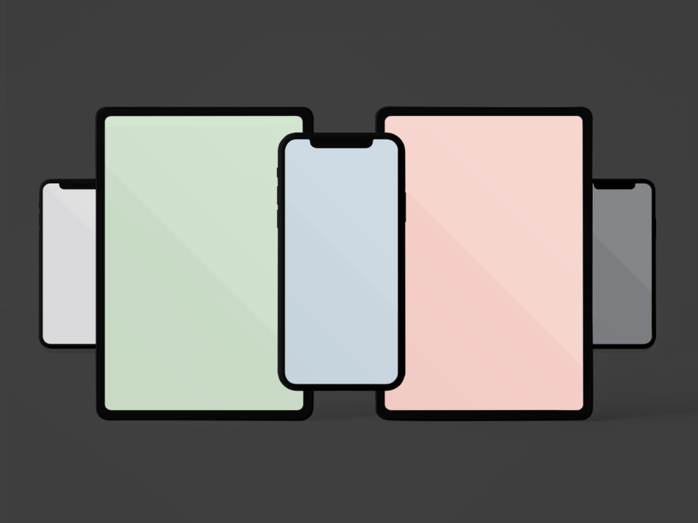 Mời bạn tải về hình nền theo màu iPad Air mới dành cho iPhone và iPad