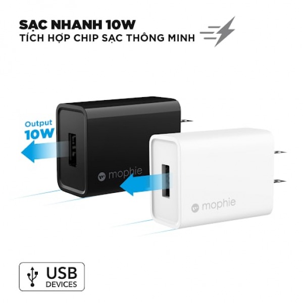 Cốc sạc USB-A 10W Mophie