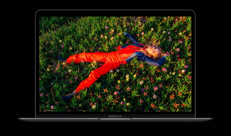 MacBook Air M1 LATE 256 GB màn hình luôn tươi sáng, rõ nét ở mọi góc nhìn