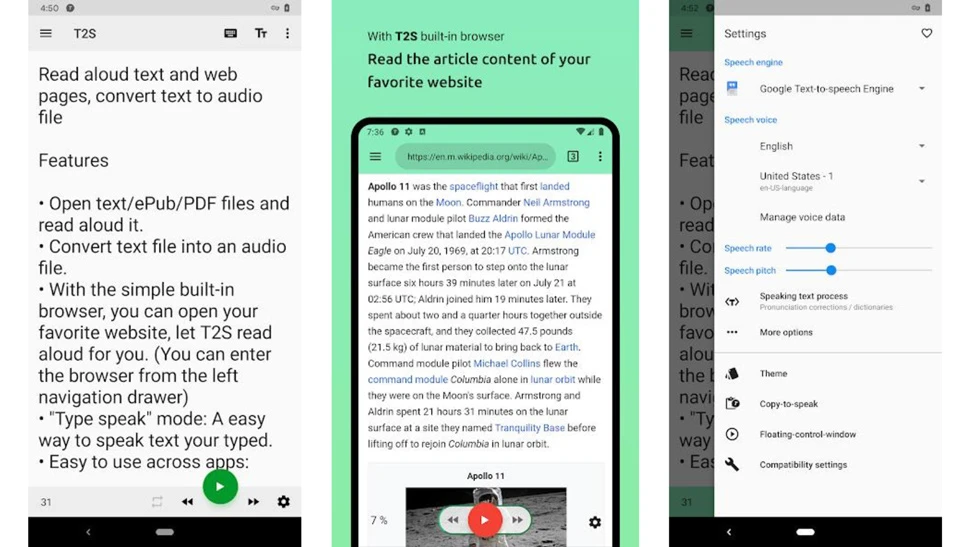 Những ứng dụng chuyển văn bản thành giọng nói