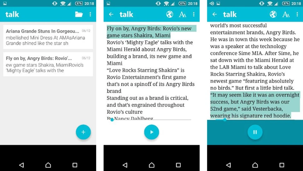 Những ứng dụng chuyển văn bản thành giọng nói