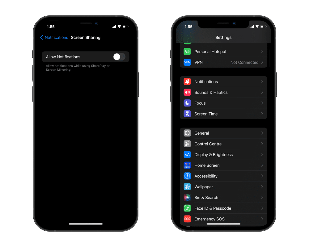 Thông báo mới trên iOS 15 beta 4