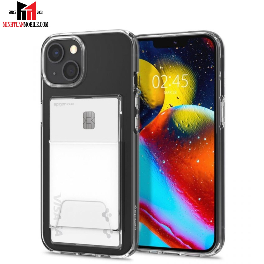 Op lưng iPhone 14 Pro Spigen Crystal Slot Dual