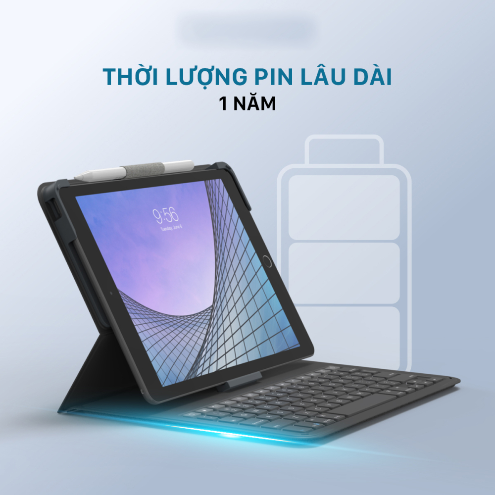 Ốp lưng kèm bàn phím iPad 10.2 inch/10.5 inch ZAGG Messenger Folio 2