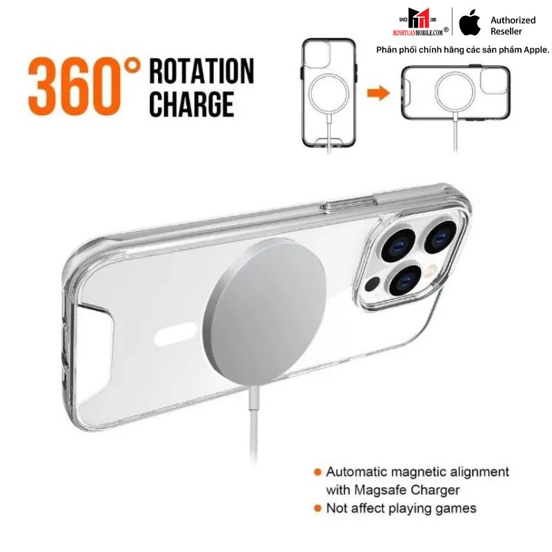 Ốp lưng Magsafe iPhone 14 Pro Jinya Crystal JA6429