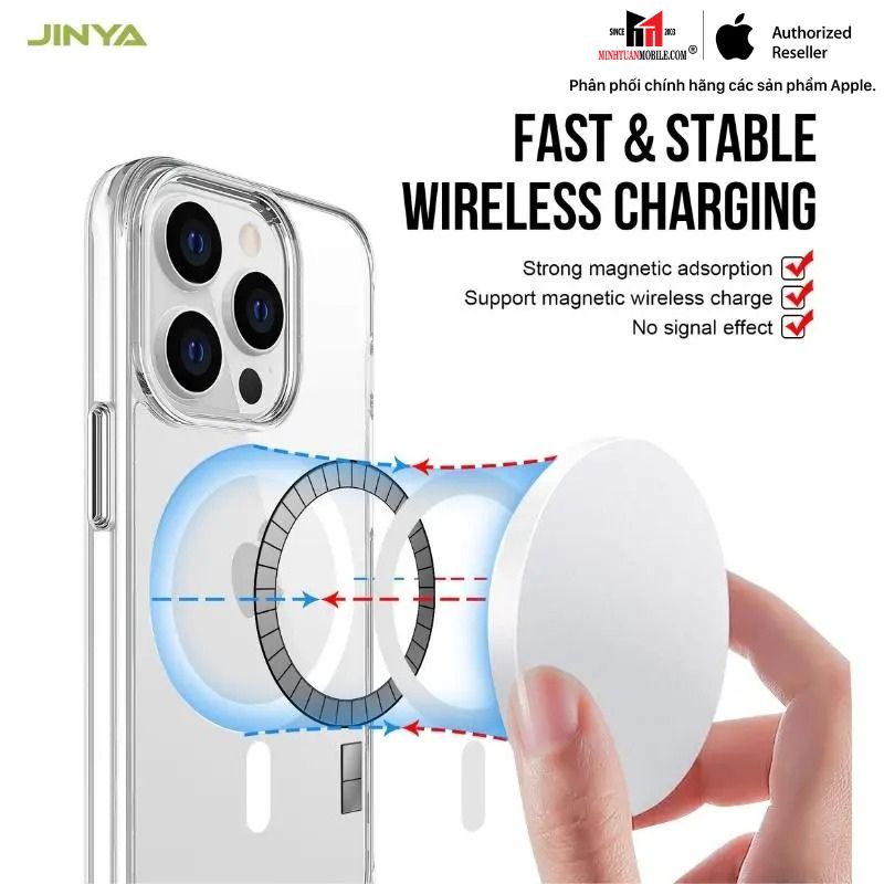 Ốp lưng Magsafe iPhone 14 Pro Jinya Crystal JA6429