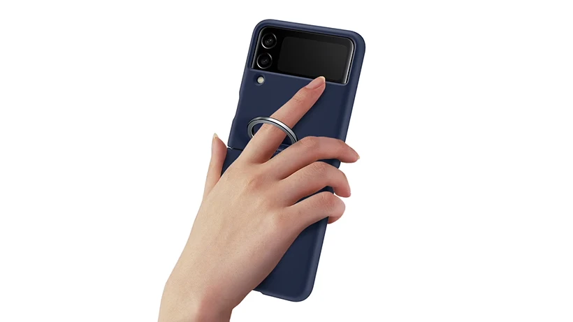 Ốp lưng Samsung Galaxy Z Flip3 5G Silicone kèm vòng đeo