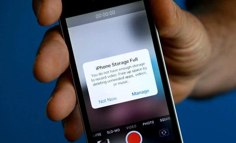 Bộ nhớ trên iPhone đầy