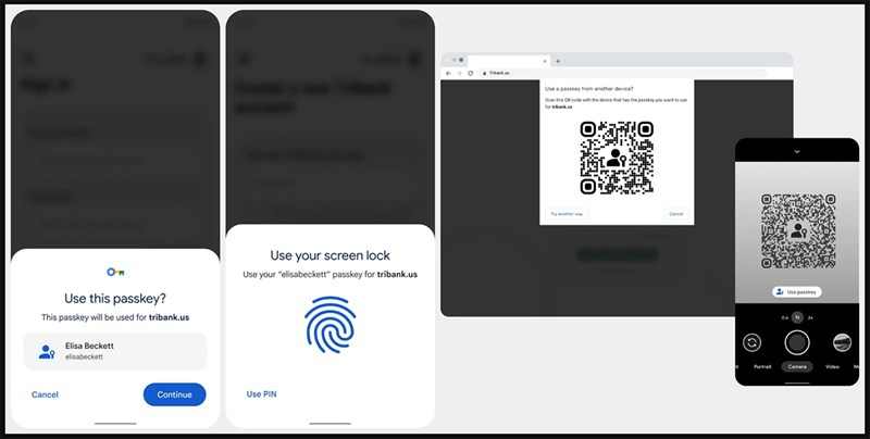 Passkeys trên Google Chorme