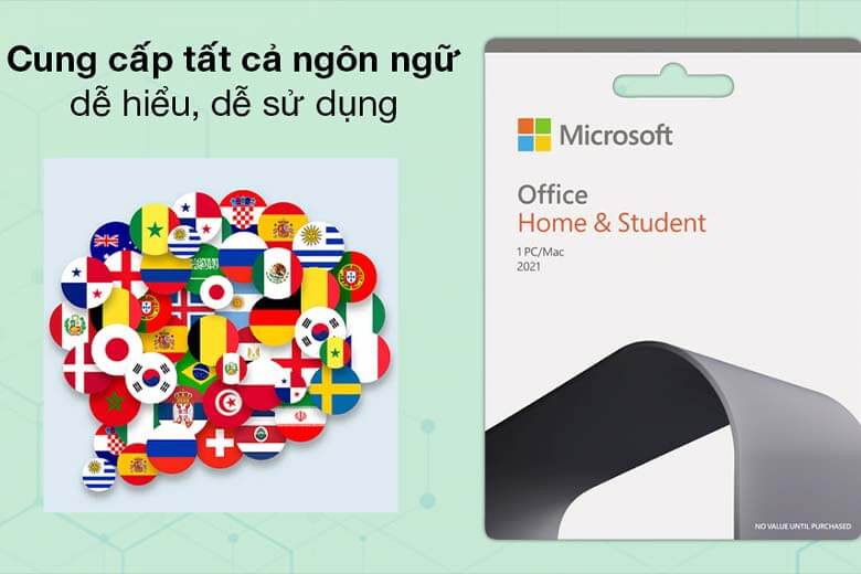 Bộ ứng dụng có hỗ trợ đầy đủ các ngôn ngữ thông dụng trên thế giới từ tiếng Việt đến tiếng Anh, tiếng Nhật, tiếng Hàn... hay bất kỳ ngôn ngữ nào quen thuộc nào khác, bạn có thể tuỳ ý lựa chọn để sử dụng cho thuận tiện nhất.