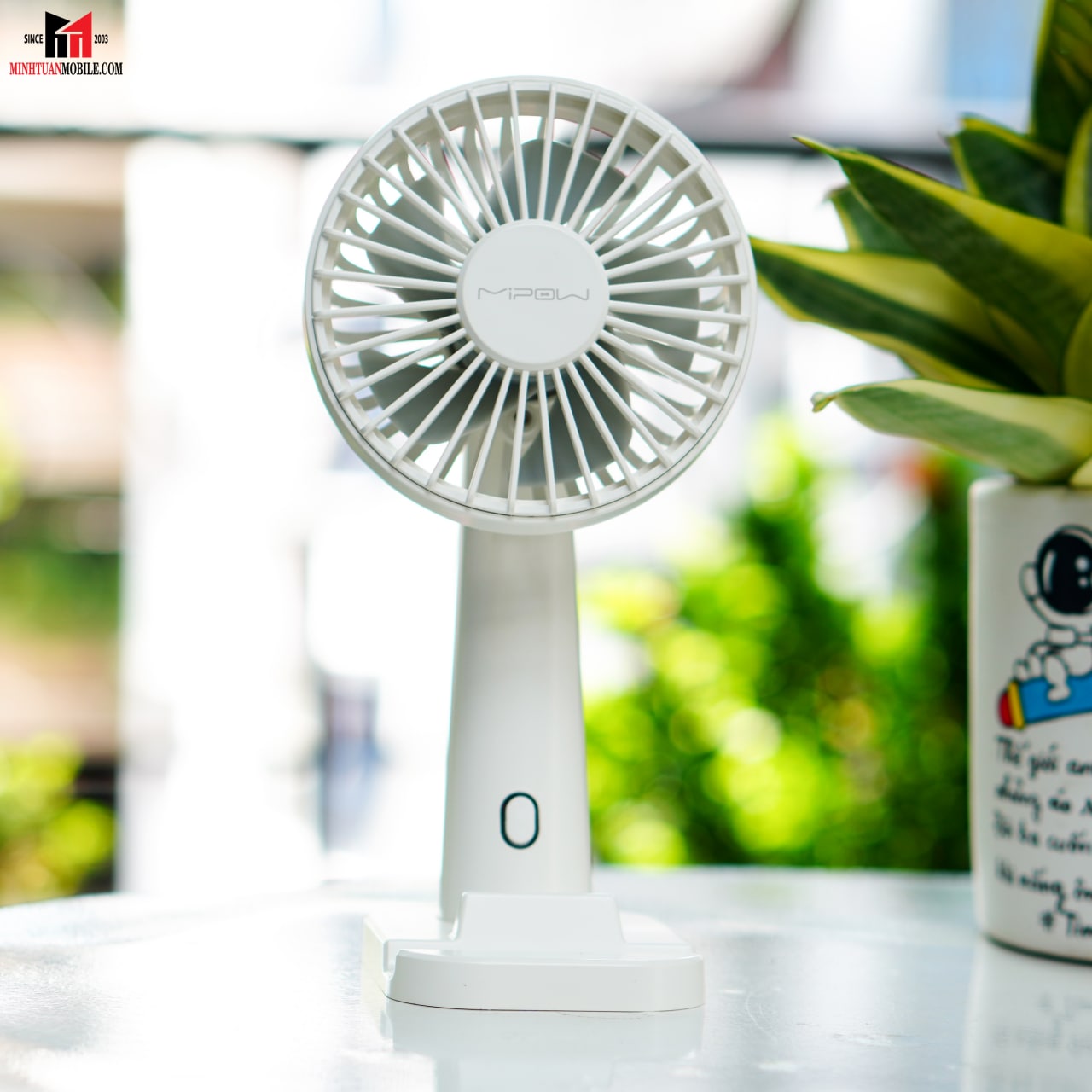 Quạt Mipow cầm tay Flip Adjust Mini Fan Light
