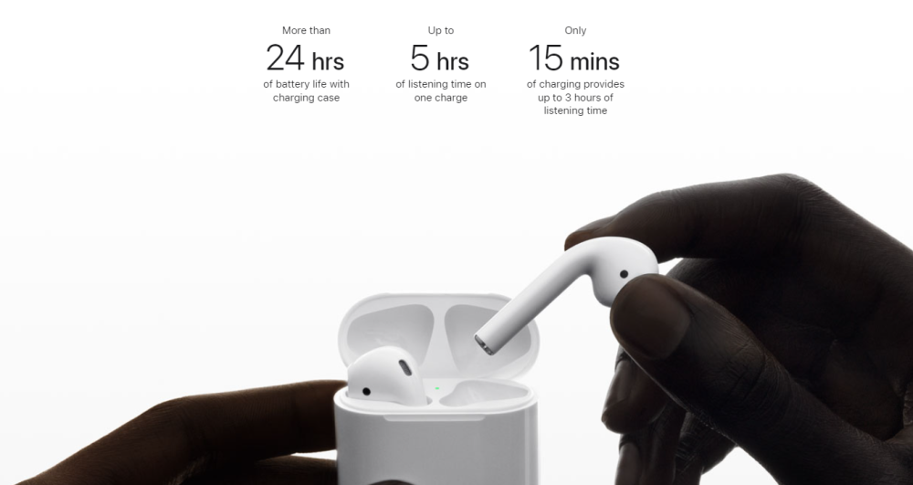 Pin AirPods 2 dùng được bao lâu