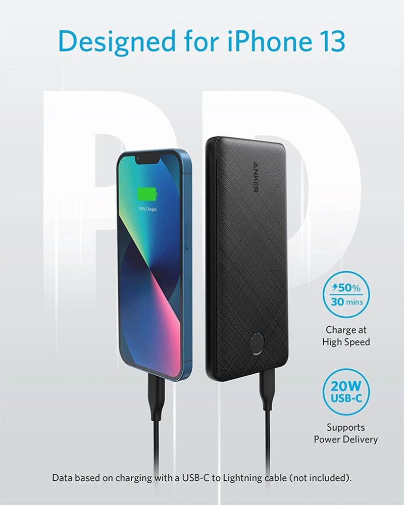 Pin sạc dự phòng Anker 10.000 mAh PD 20W PowerCore Slim