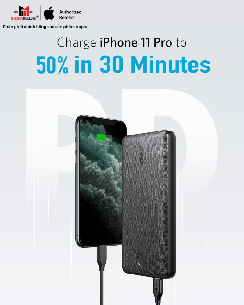 Pin sạc dự phòng Anker PowerCore Essential 20.000 mAh 20W A1287H11