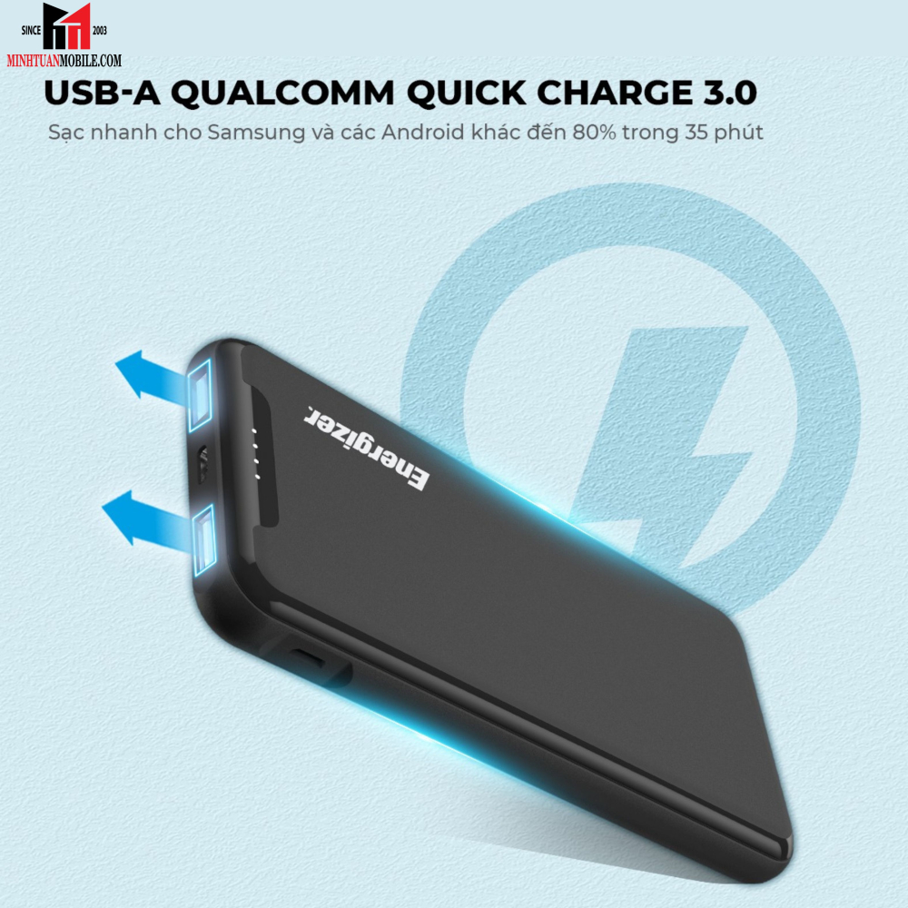 Pin sạc dự phòng Energizer 10.000 mAh UE10052PQ