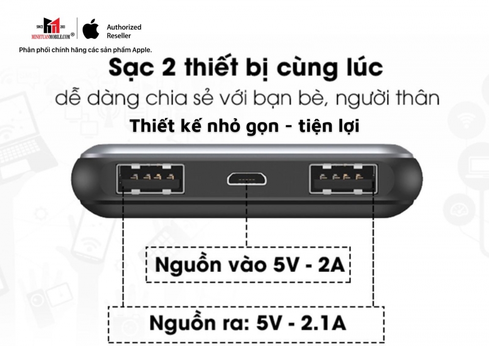 Pin sạc dự phòng Energizer 10.000mAh Chiến binh II UE10046